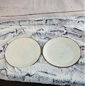 J&G Meakin Lifestyle Speckled Saucer Pair England Oven to Tableware